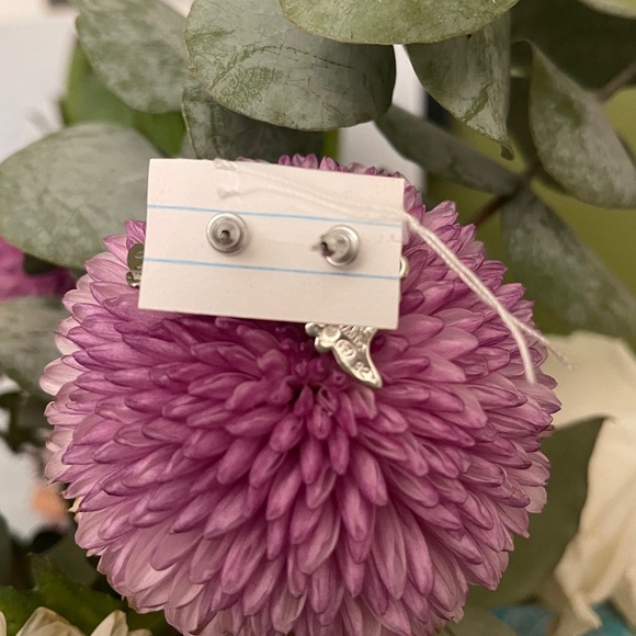 Sterling silver cowboy boots earrings turquoise - Picture 4 of 8